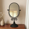 High Value Dressing Table Mirror Dormitory Household Bedroom Makeup Mirror Desktop Internet Celebrity Oval Small Mirror